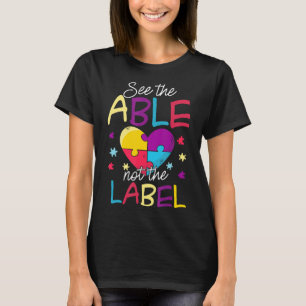 T-shirt L'Autisme-Voir La Table Pas La Chemise Étiquette C