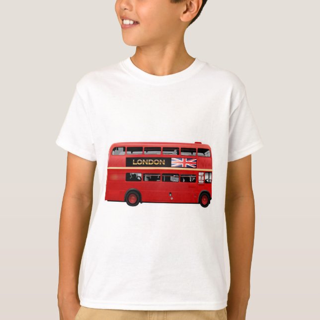 T-shirt L'autobus à  impériale rouge de Londres (Devant)