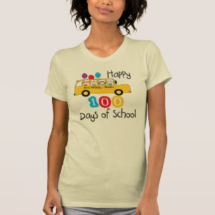 T-shirt L'autobus scolaire célèbrent 100 jours