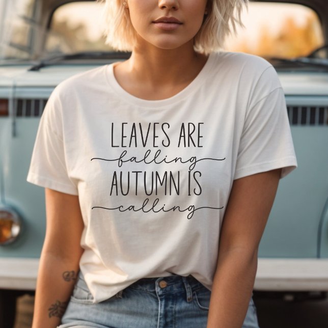T-shirt L'automne appelle Citation d'automne Minimaliste t (Créateur téléchargé)