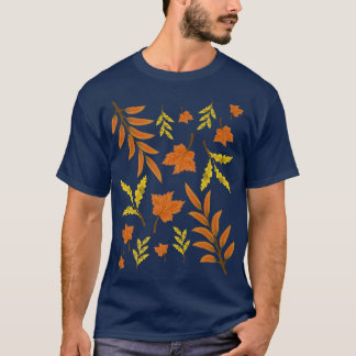 T-shirt L'automne botanique Feuilles Faune Nature Automne