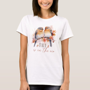 T-shirt L'Automne Est Dans L'Air - Beaux Oiseaux Et Feuill