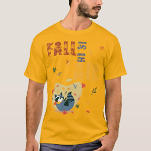 T-shirt L'automne est dans l'air Raton laveur Automne