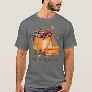 T-shirt L'automne est dans mon Jam Top tendance dire Autom