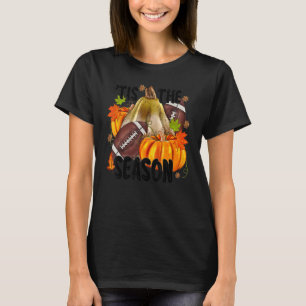 T-shirt L'automne est la saison Citrouille Football Joueur
