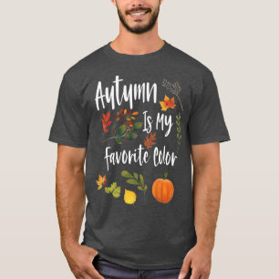T-shirt L'automne est mon préféré ColorFall Season Design