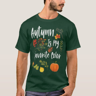 T-shirt L'automne est mon préféré ColorFall Season Design