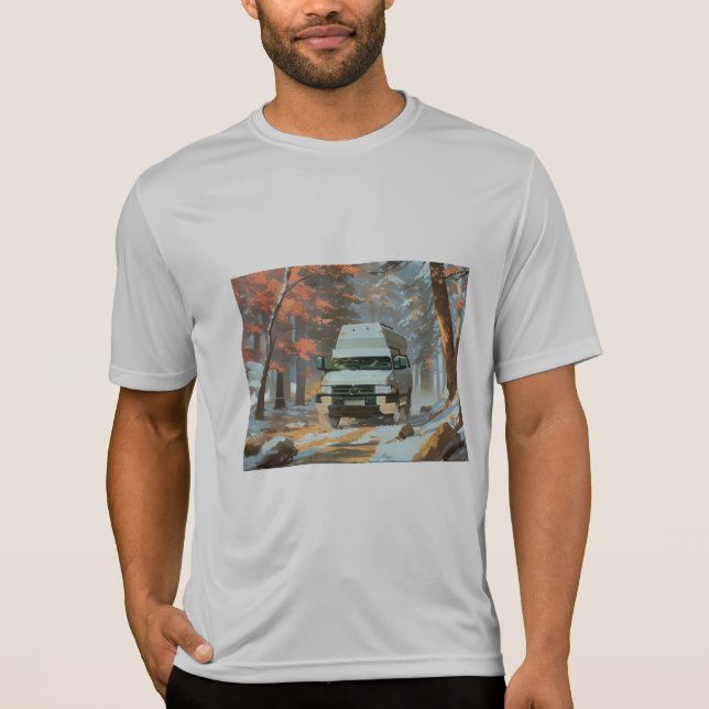 T-shirt l'automne glacé camion (Devant)