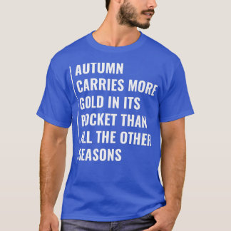 T-shirt L'automne porte des couleurs dans sa poche