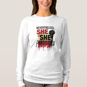 T-shirt L'autonomisation des femmes et la conception fémin