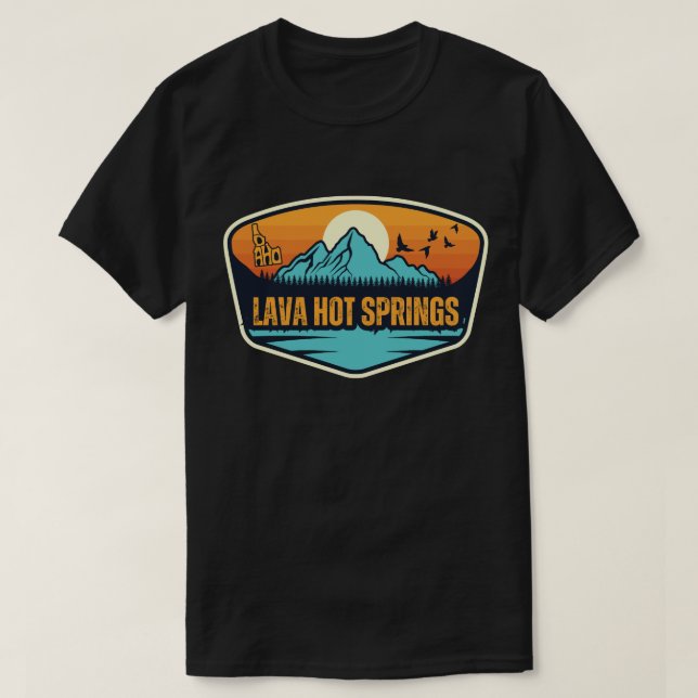 T-shirt Lava Hot Springs, Idaho (Design devant)