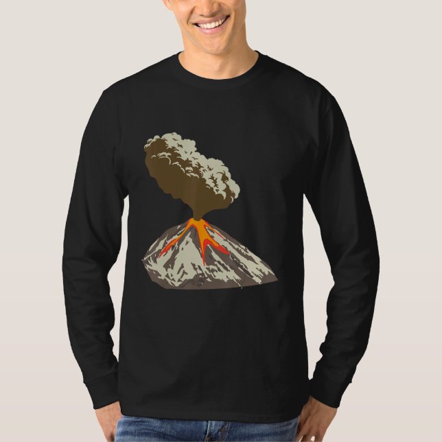 T-shirt Lava Magma Eruption Geology Volcano Magma (Devant)