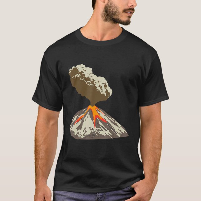 T-shirt Lava Magma Eruption Geology Volcano Magma (Devant)