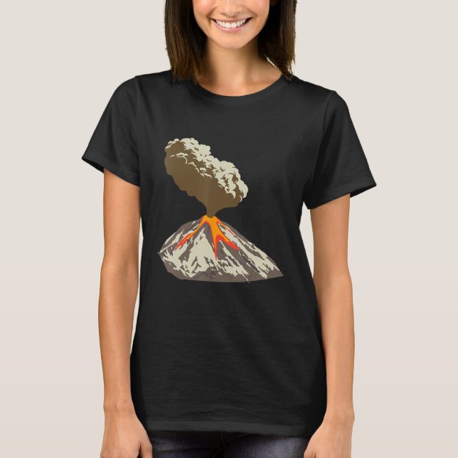 T-shirt Lava Magma Eruption Geology Volcano Magma (Devant)