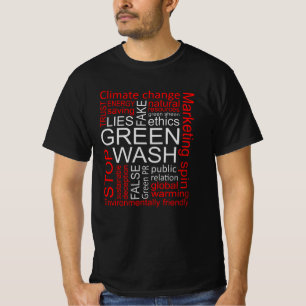 T-shirt Lavage de vert Mensonges Faux Tromperie