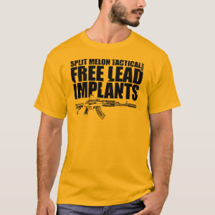 T-shirt L'avance libre implante AK-47 - graphiques noirs
