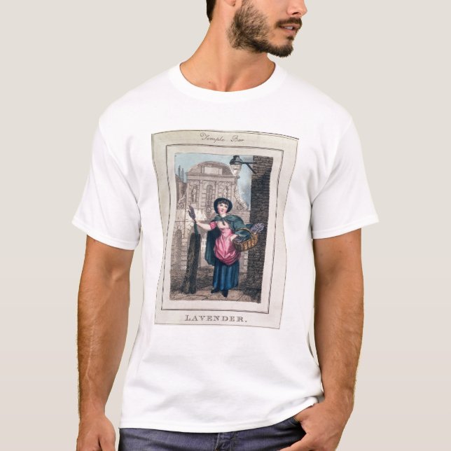 T-shirt Lavande, barre de temple, des 'cris de London (Devant)
