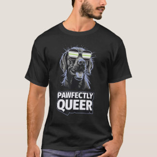 T-shirt Lavande Parfaitement Queer Avec Lunettes De Soleil