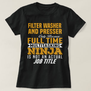 T-shirt Lave-filtre et presse