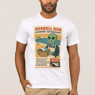 T-shirt Lave-linge Detergent Roswell Aliens 1950's Retro