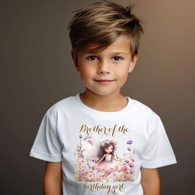 T-shirt Lavender Fairy fleur sauvage frère de fille d'anni (Créateur téléchargé)