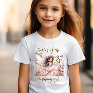 T-shirt Lavender Fairy fleur sauvage soeur de fille d'anni
