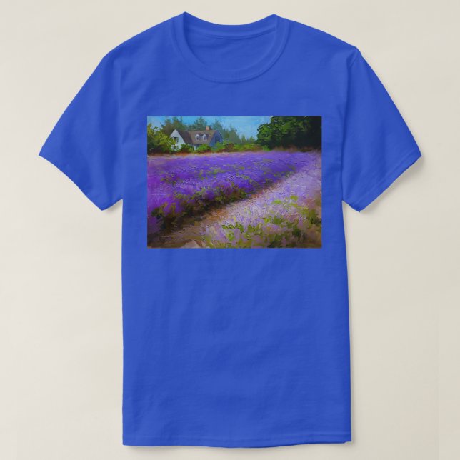 T-shirt Lavender Field et Agritourisme paysager Painti (Design devant)