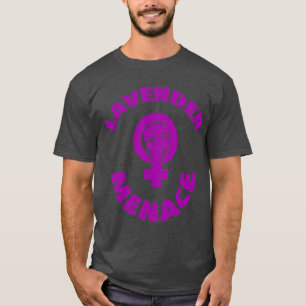 T-shirt Lavender Menace Feminist Lesbienne LGBT Radfem