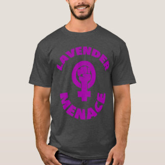T-shirt Lavender Menace Feminist Lesbienne LGBT Radfem