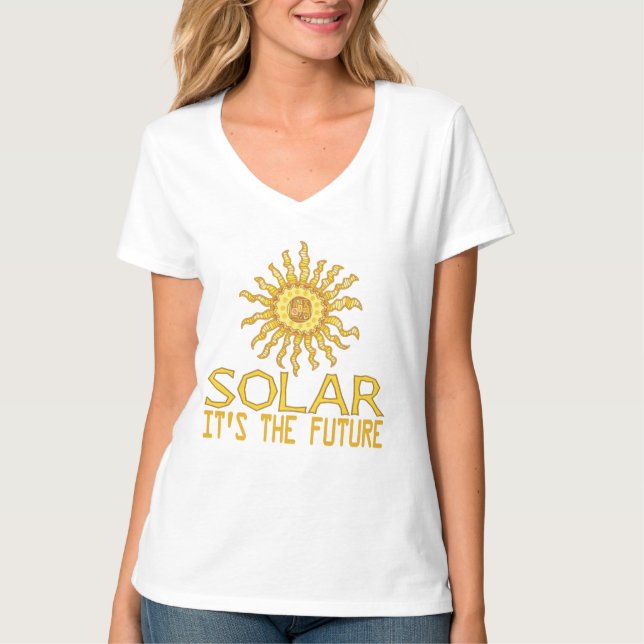 T-shirt L'avenir de l'énergie solaire (Devant)