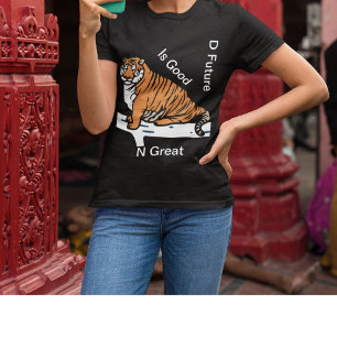 T-shirt L'Avenir Est Bon Et Grand Amateurs De Tigre Femmes