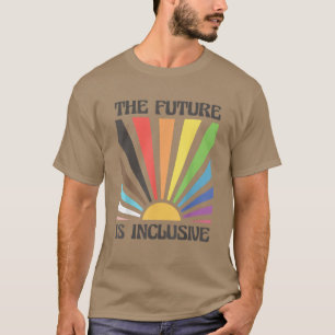 T-shirt L'Avenir Est Inclusif Rainbow Sunrise