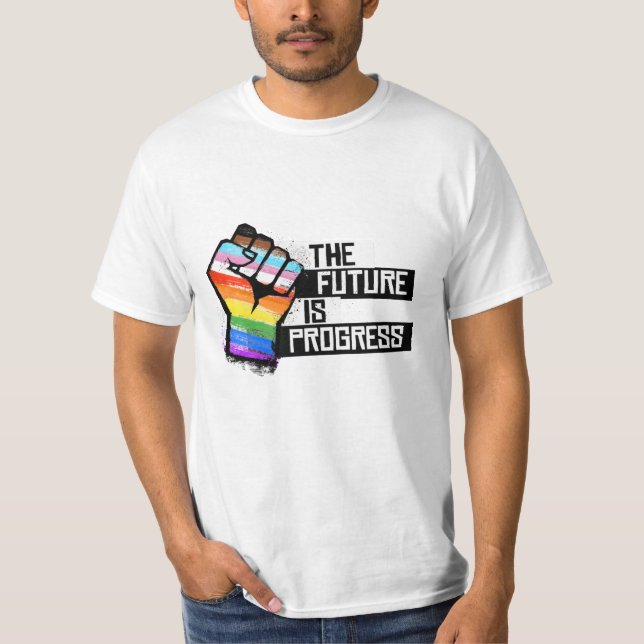 T-shirt L'avenir est le progrès (Devant)