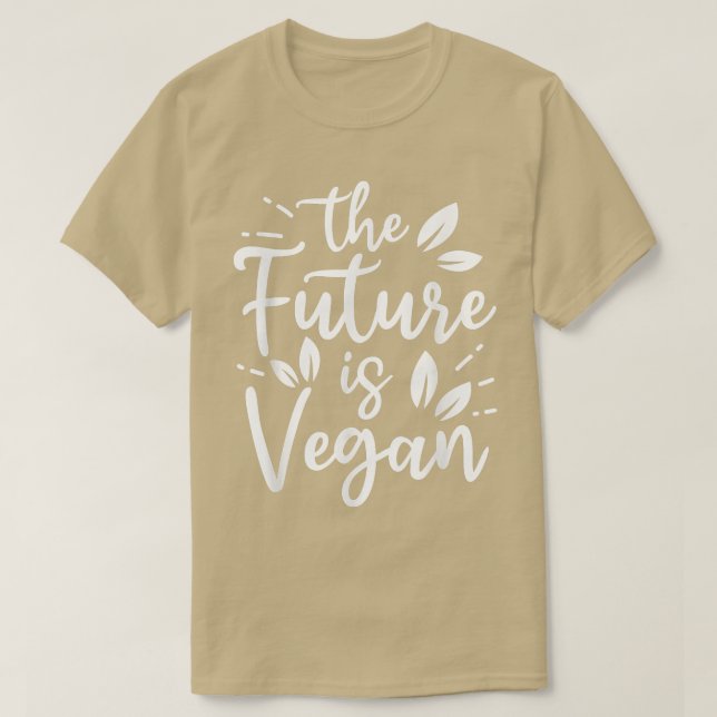 T-shirt L'Avenir Est Le Végétan Alimenté Par Le Végétet Dr (Design devant)