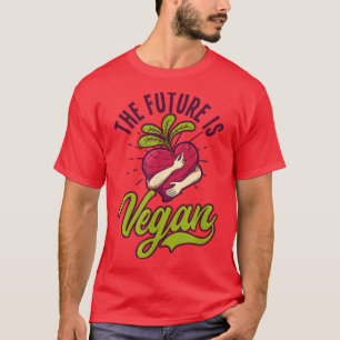 T-shirt L'Avenir Est Vegan Design Vegan Vegan