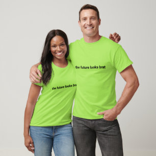 T-shirt L'avenir regarde brun kamala harris démocrate vert