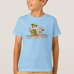 T-shirt L'aventure amusante en canoë de Yogi l'ours et Boo