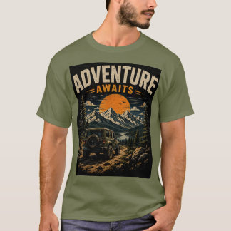 T-shirt L'aventure Attend – Collectionnez les Moments et N