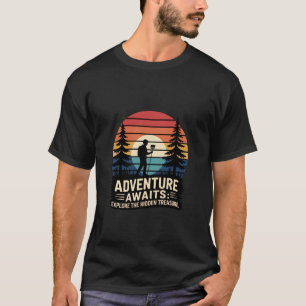 T-shirt L'aventure Attend Conception de Paysage Géocaching