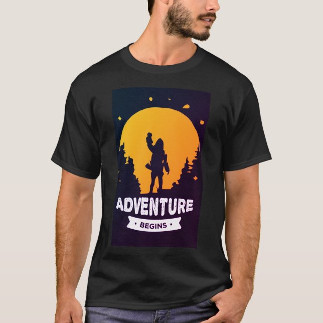 T-shirt L'aventure commence (Devant)