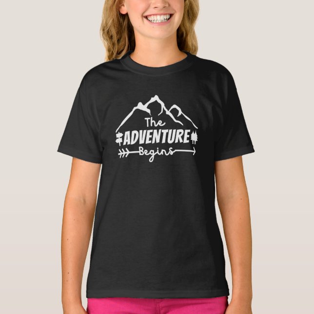 T-shirt L'aventure commence  (Devant)