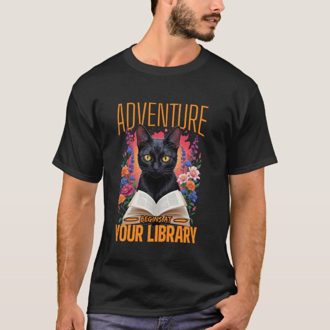 T-shirt L'aventure commence à la lecture d'été de votre bi (Devant)