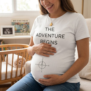 T-shirt L'aventure commence Annonce de nouveau bébé mignon