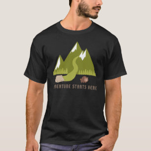 T-shirt L'aventure commence ici