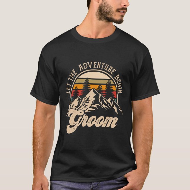 T-shirt L'aventure commence Mariage de couples mariés asso (Devant)