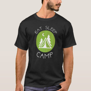 T-shirt L'aventure de camping Manger Dormir Et Camping Rép