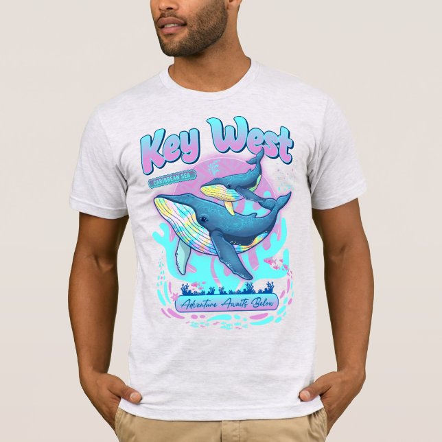T-shirt L'aventure de la baleine à bosse de Key West vous  (Devant)