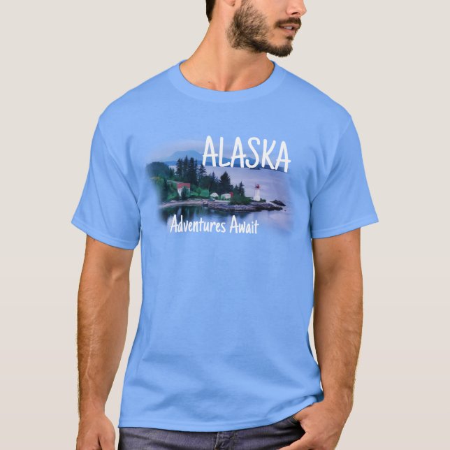 T-shirt L'aventure de l'Alaska vous attend (Devant)