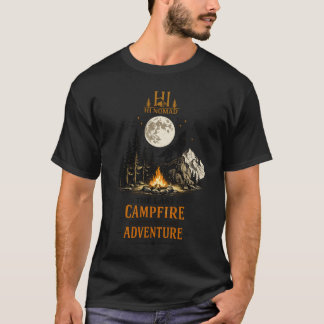 T-shirt L'Aventure du dernier feu de camp - Loup hurlant W