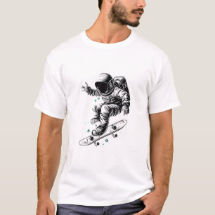 T-shirt L'aventure du skateboard cosmique de l'astronaute